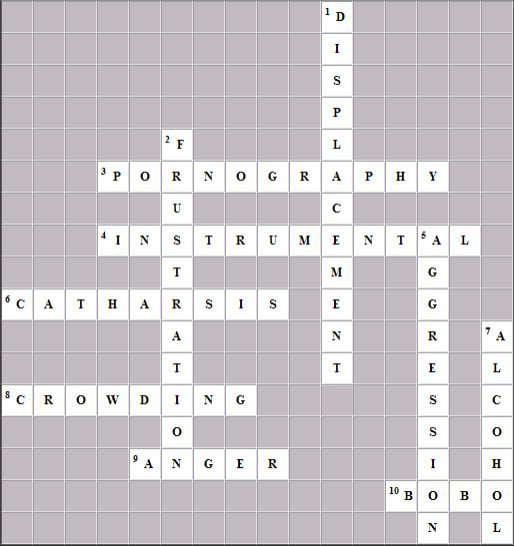 Crossword Answer Grid